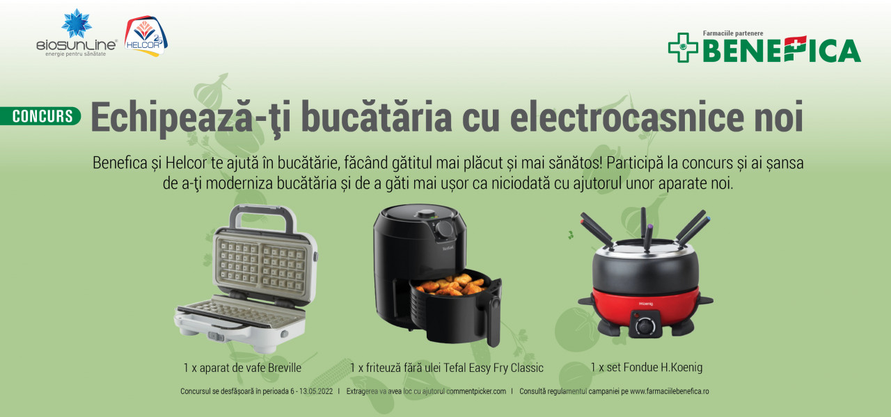 Benefica și Helcor te invită la concurs!